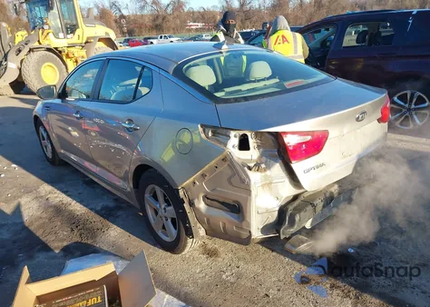 2014 Kia Optima Lx z USA, uszkodzony, nr VIN 5XXGM4A76EG331340